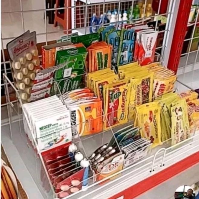 akrilik rak obat / rak bumbu