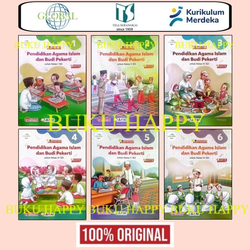 GLOBAL PAI Pendidikan Agama Islam untuk SD / MI Kelas 1 2 3 4 5 6 Tiga Serangkai Edisi Revisi 2025