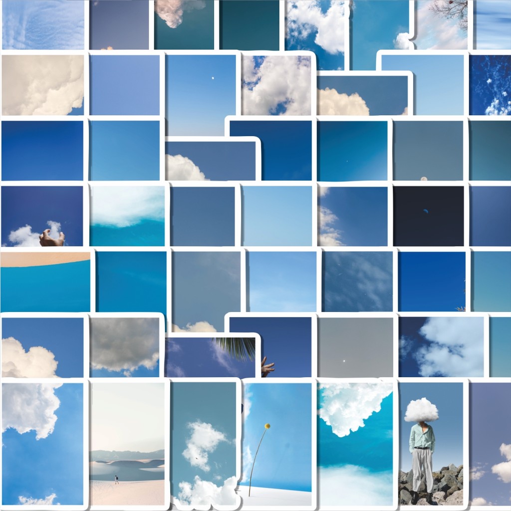 

Stiker Cutting Pack Sticker INS Biru Langit Berbintang Isi 100Pcs Series Aesthetic Lucu Keren Untuk Koper Bahan Vynil