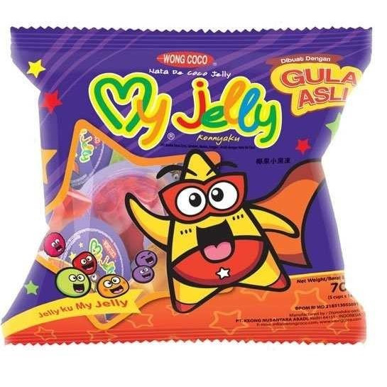 

Agar Agar Wong coco My Jelly Isi 5 Cup x 14 Gr