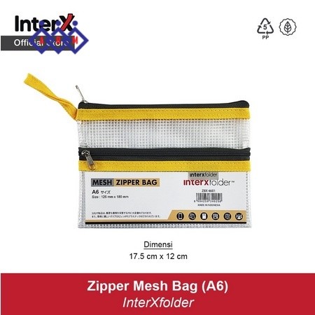 

InterX Zipper Mesh Bag A6 Inter X + Best Seller