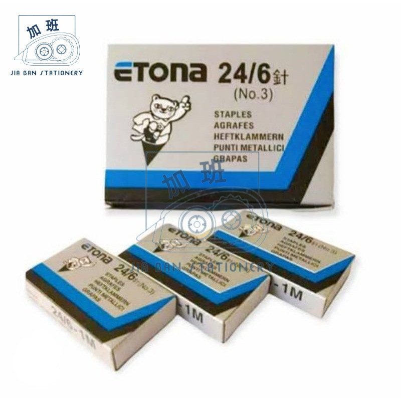 

Isi Staples Etona No.3 24/6 Isi Stapler Hekter Besar Untuk HD-50 | JiaBan