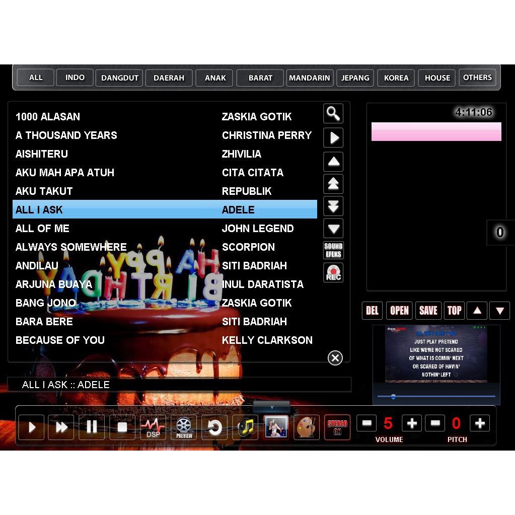 DZONE KARAOKE EXTREME 8 PRO FULL VERSION BISA INSTAL DI BANYAK KOMPUTER DAPAT BONUS APLIKASI KARAOKE