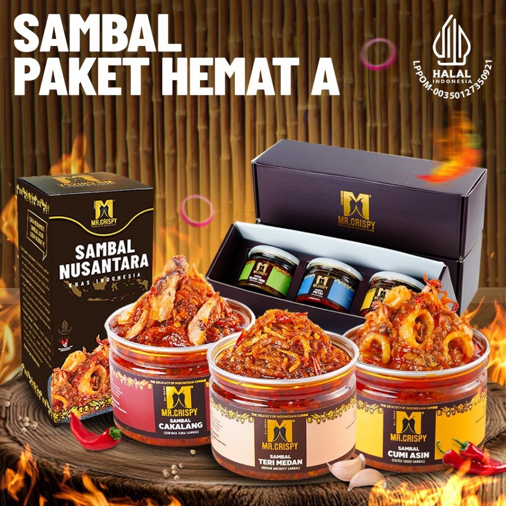 

Paket Sambal Hemat A Mr.Crispy Halal (Kotak Hmpers)