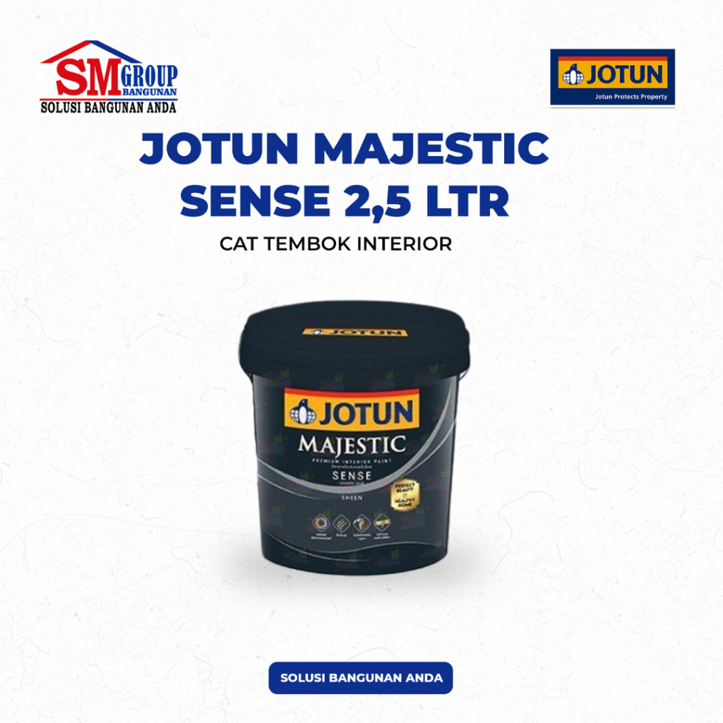 Cat Tembok Interior Premium JOTUN Majestic Sense 2,5 LTR (3 KG)