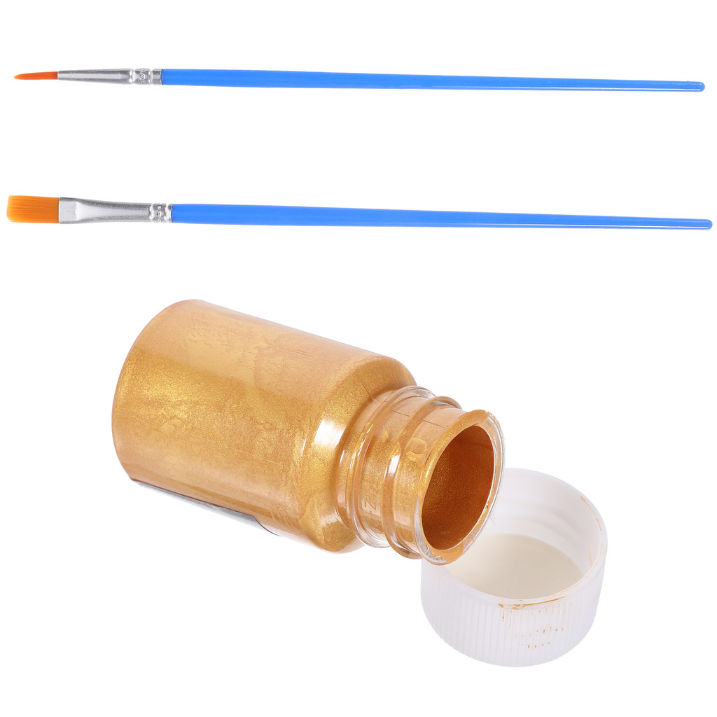 

1 Set Golden Metallic Acrylic Paint Set Pigments for Wood DIY Supplies Accessories Powder Painting