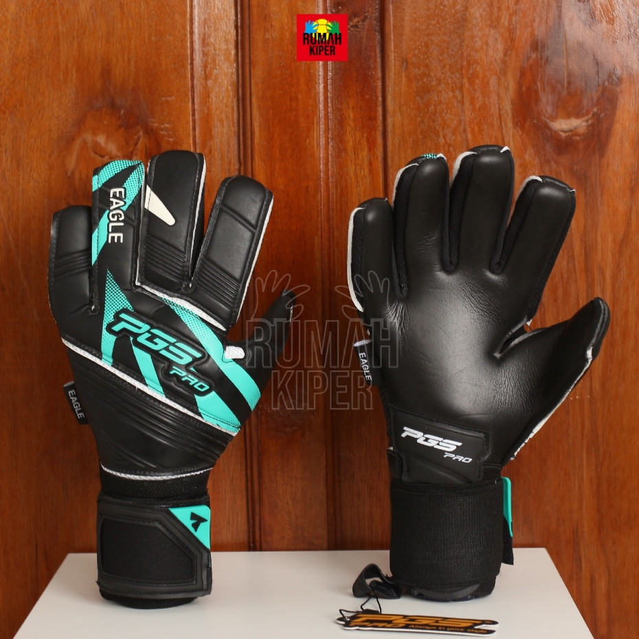 PGS EAGLE TITANIUM 2025 TERQUIZE/BLACK (SKU : PGS 5025) Sarung Tangan Kiper