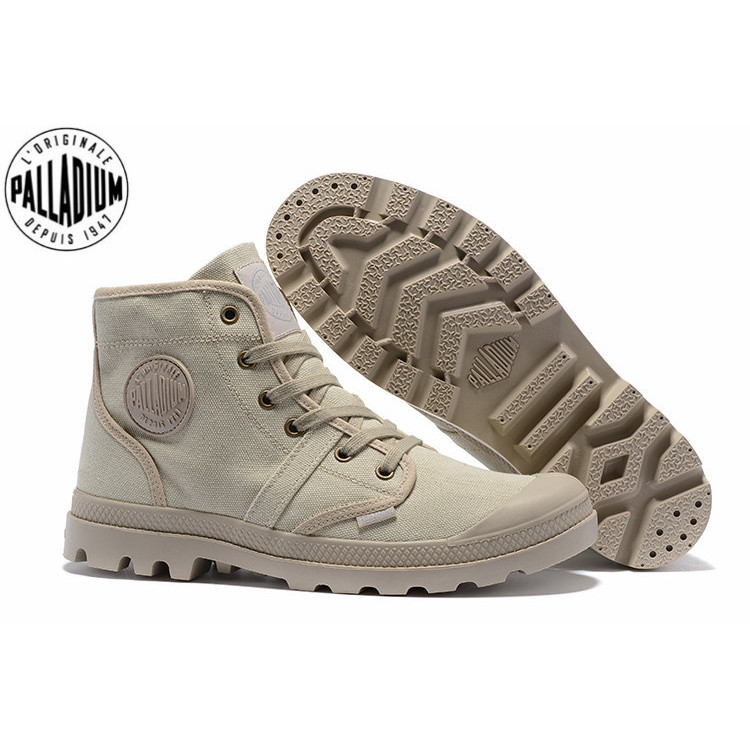 Original PALLADIUM Pampa Hi Work Casual Breathable Sneakers Lace Up Ankle Boots Lace Up Canvas Men W