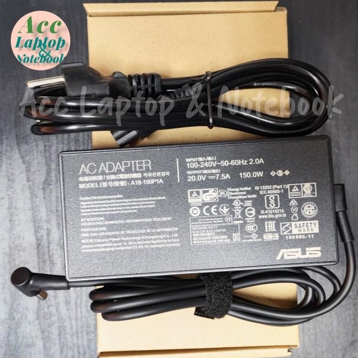 Original Adaptor Charger Asus TUF GAMING A15 A17 F15 A18-150P1A/ADP-150CH B 20V 7.5A Dc 6.0*3.7mm 15