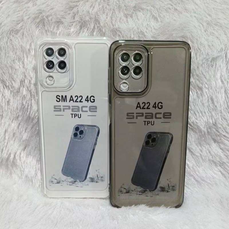 SoftCase Casing Samsung A22 4G/M32/M22/F22 Silikon Bening Trasparan TPU SPACE