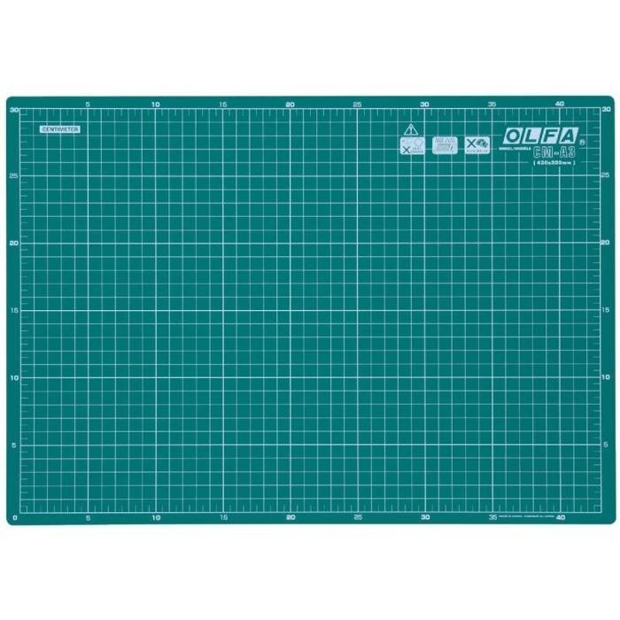 OLFA CM A3 Alas Potong 43x30cm Cutting Mat CM-A3 - Kuning, Standar quality