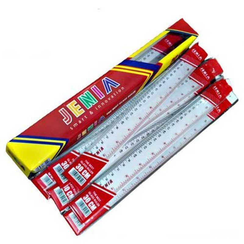 

Penggaris JENIA panjang 30cm 1 pack isi 12pcs