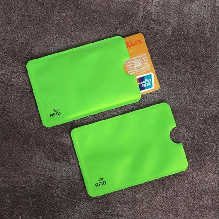 

[Dijual]RFID Blocking Anti Theft RFID Card Protector Sleeve Identity - HijauTerlaris