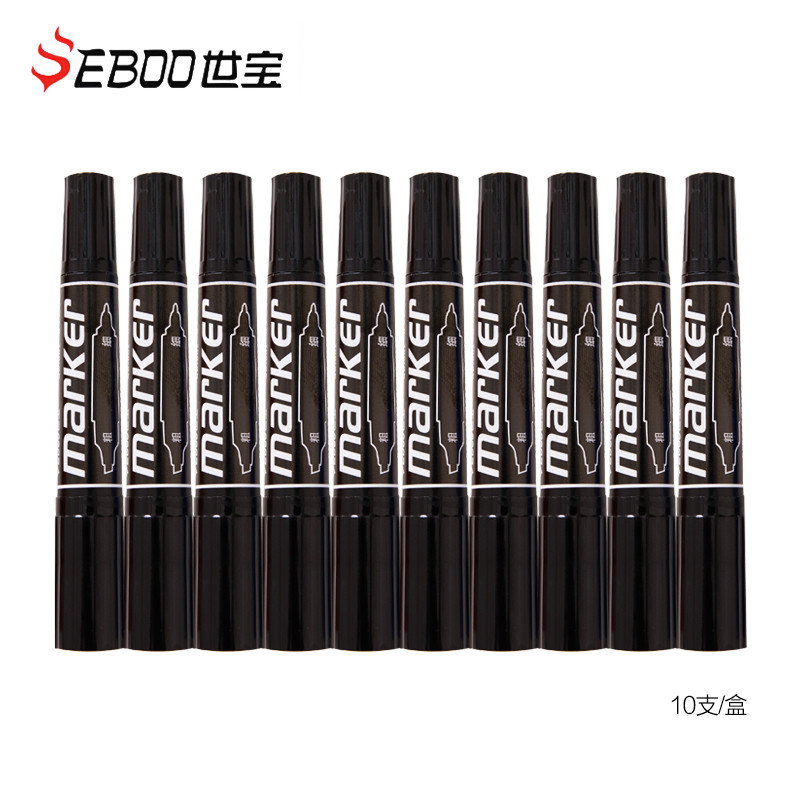 

10Pcs, Twin Tip Colored Permanent Art Markers Pens, Fine Point, Waterproof, Oily Black Ink, Sketchbook Painting, School Supplies