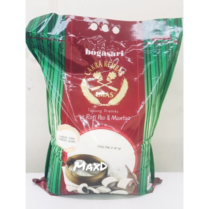 

Tepung Premiks Roti Pao& Mantao Cakra Kembar Emas 5 Kg 1 Bks