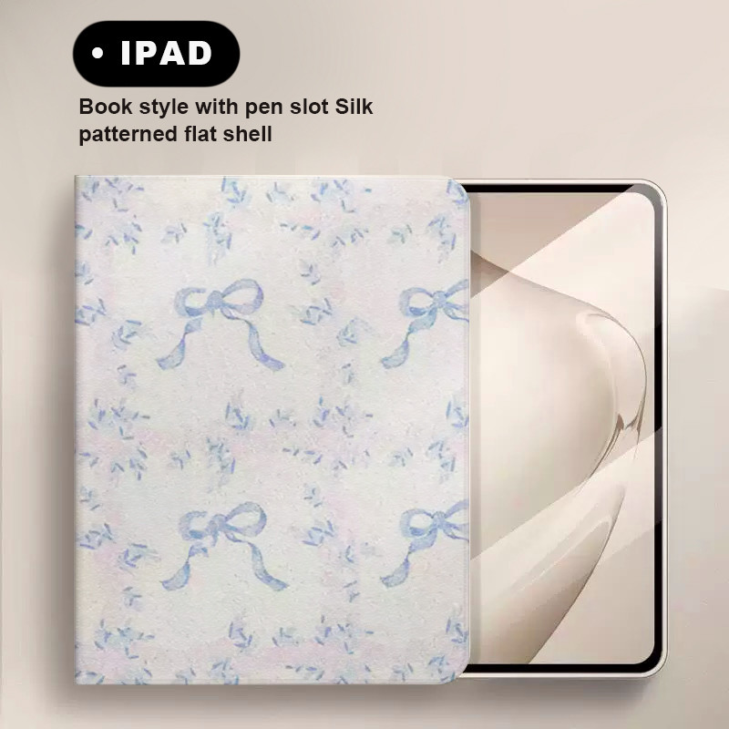 Motif pita cantik berwarna biru Case tablet for Samsung A8 10.5 inch A9 8.7 inch A9+ 11 inch S6 Lite