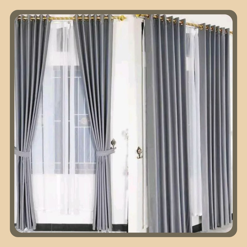 GORDEN BLACKOUT DOFF IMPORT POLOS  6 GELOMBANG UAP GORDEN JENDELA GORDEN RUMAH GORDEN TEBAL PREMIUM