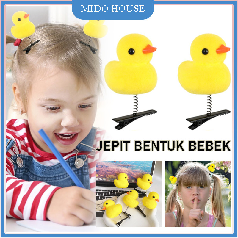 5PCS Jepit Bentuk Bebek/Jepit Rambut Bayi Perempuan Lucu/Bebek Jepitan Rambut Anak Lucu Korea