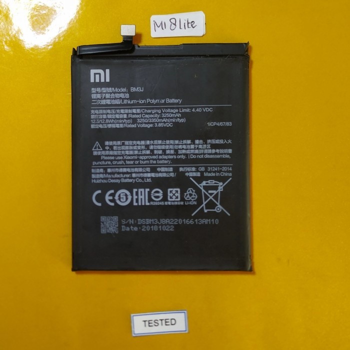 batre mi8 lite original baterai mi 8 lite ElshaPart
