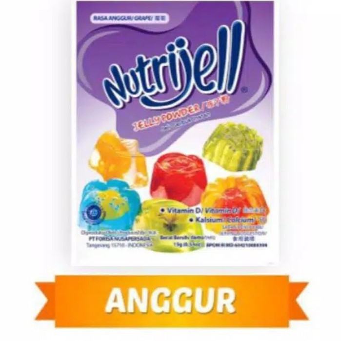 

Nutrijell Anggur 10gr Nutrijel Rasa Anggur