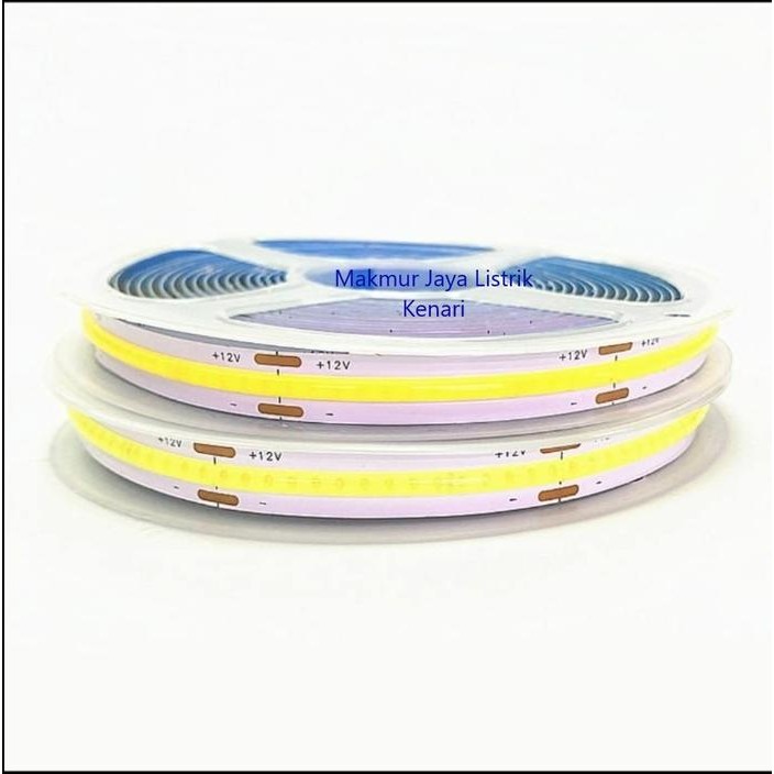 Led Strip COB DC 12volt 5 meter 320led / Lampu Strip Light COB IP33 - Putih
