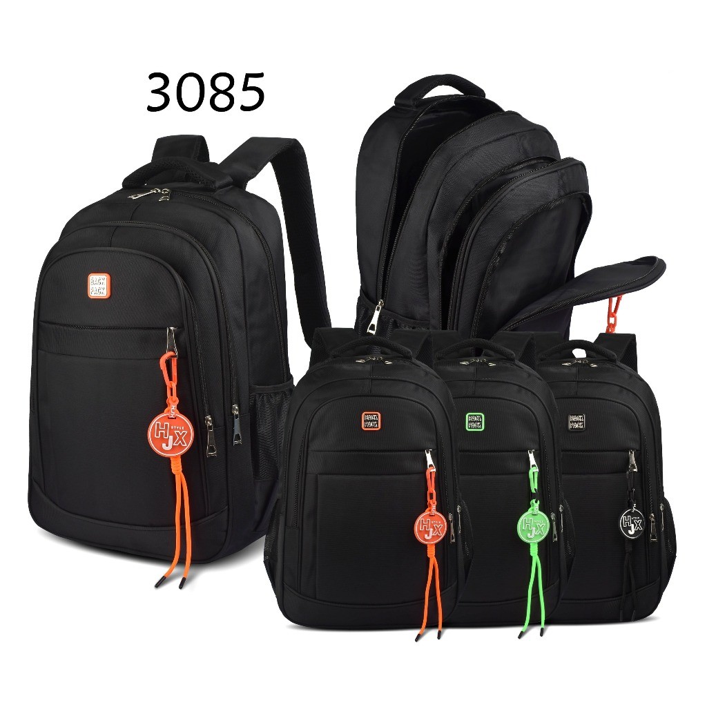 history_officialstore-Tas Ransel Pria 3085 Tas Ukuran Besar 20 Inch Tas Kerja Tas Travel Tas Laptop-