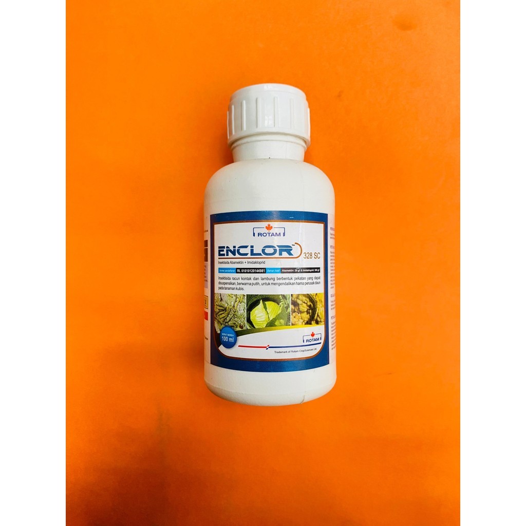 Insektisida ENCLOR 328SC pengendali hama perusak daun kubis berat isi 100ml dari ROTAM