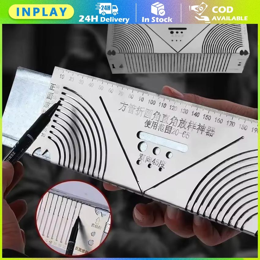 

Penggaris Teknik 3D Multifungsi Untuk Menandai Sudut, Melengkungkan Pipa & Ukur Presisi Woodworking