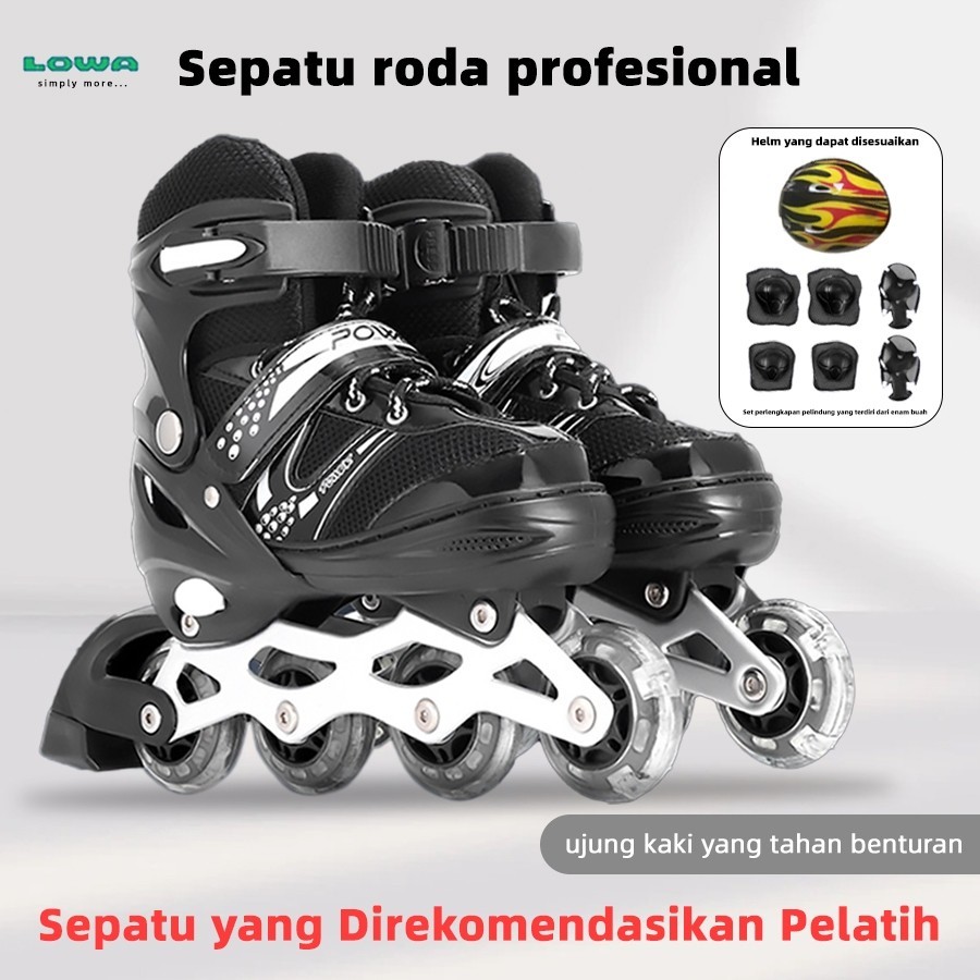 【LOWA】sepatu roda pemula anak perempuan sepatu roda  anak laki laki 3-12 tahunCO