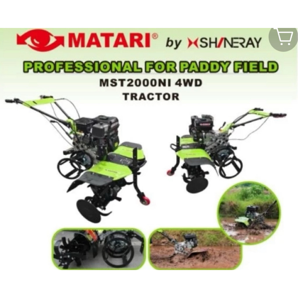 PROMO MESIN CULTIVATOR MATARI MST2000NI 4WD MESIN BAJAK SAWAH MINI TILLER