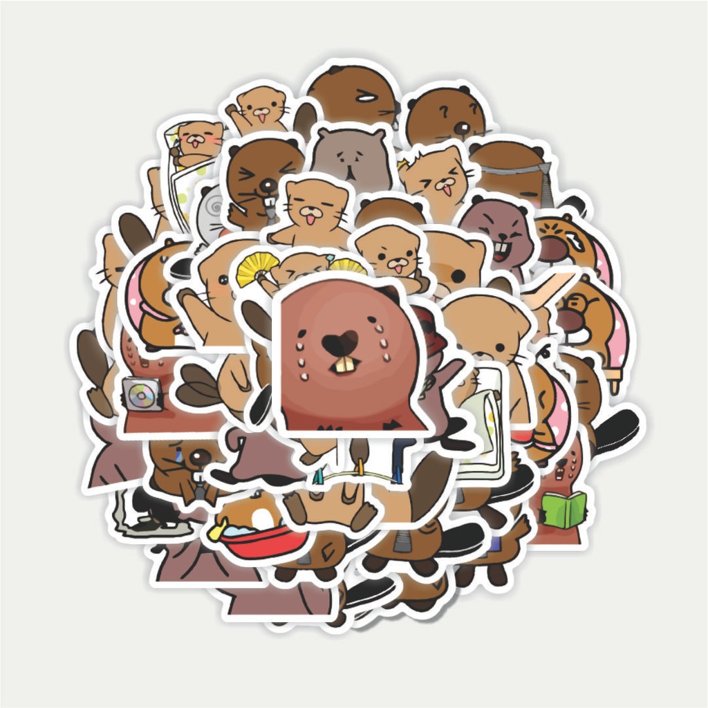 

Sticker Pack Stiker Hewan Berang-Berang | Sticker TUMBLR | Stiker LAPTOP KOPER HELM