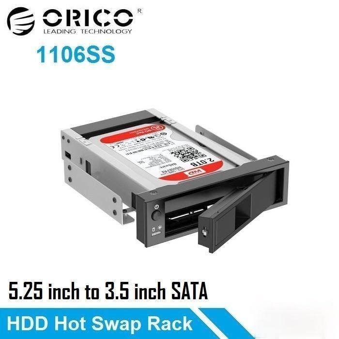 ORICO 1106SS Internal 5.25 inch Sata HDD Mobile Rack Original