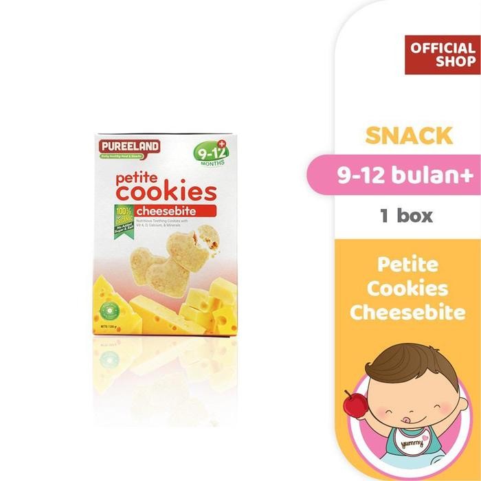 

BR Pureeland Baby Cookies 9 - 12 Bulan / MPASI Bayi Organik / Makanan Bayi / Snack Bayi / Biskuit Bayi Merah - Cheesebite