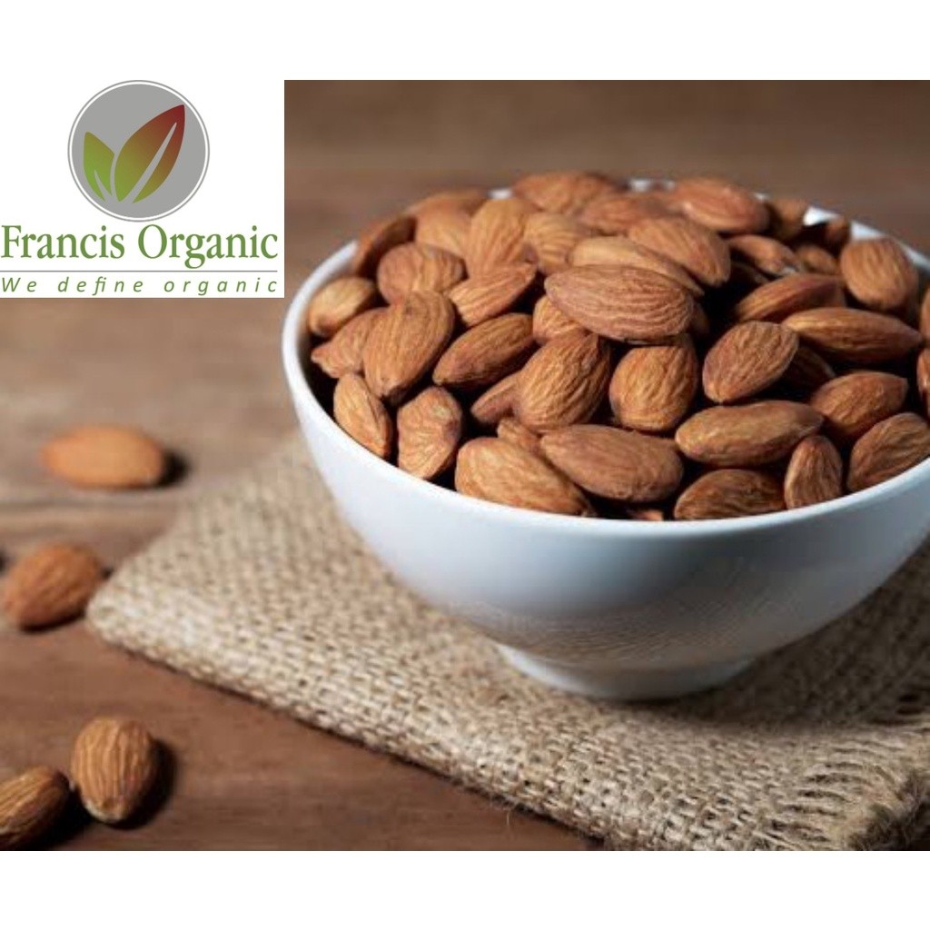 

Francis Organic - Almond mentah utuh kupas 1kg / raw almond