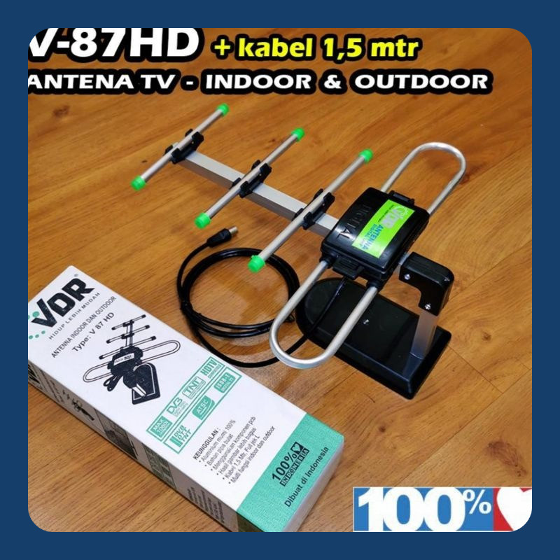 Antena TV Dalam | Antena TV Luar INDOOR / OUTDOOR  antena tv LED/ LCD/ TABUNG VDR87 HD -js