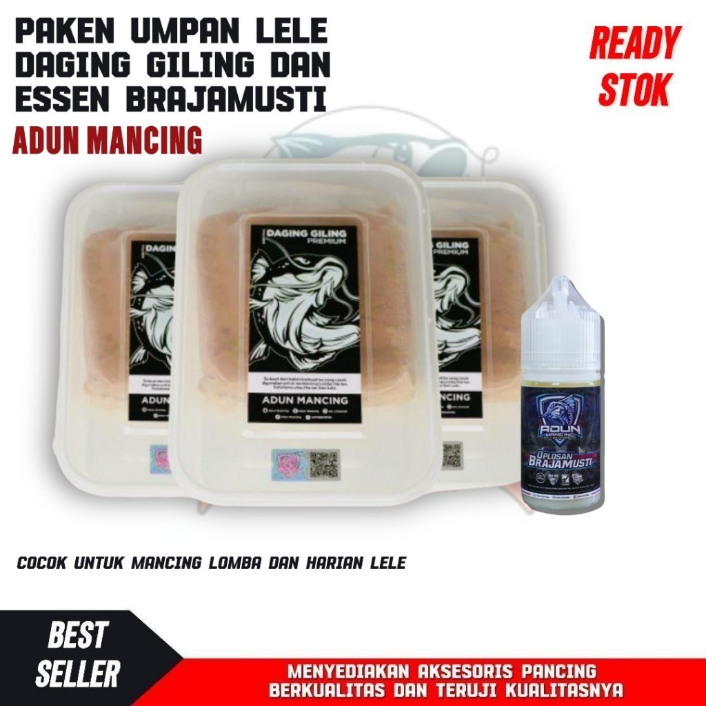 

paket umpan galatama lele daging giling dan essen brajamusti