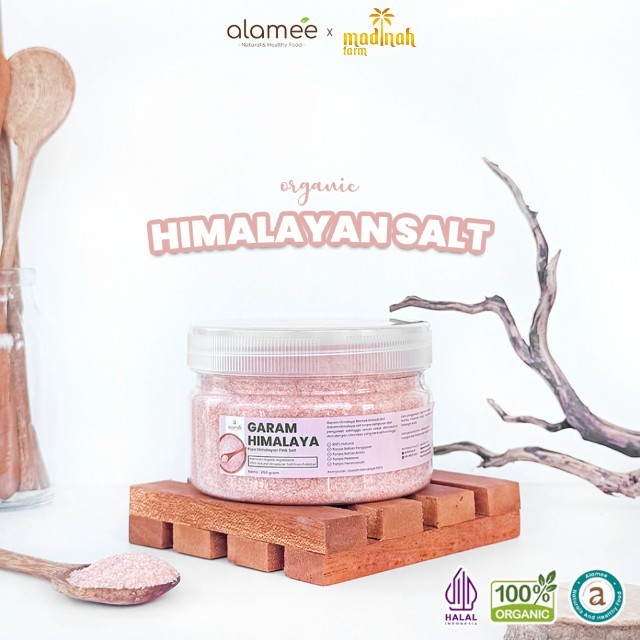 

Garam Himalaya Original Natural Pink Salt Premium 250gr Madinah Farm madinah