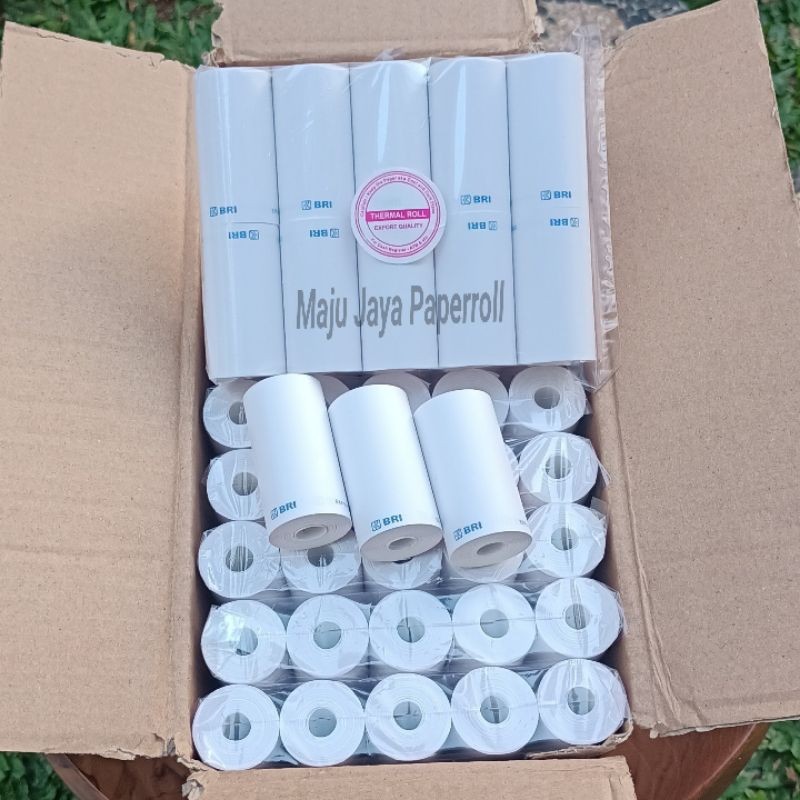 

Kertas Thermal EDC Brilink Logo Bank BRI/Paket 100 Roll