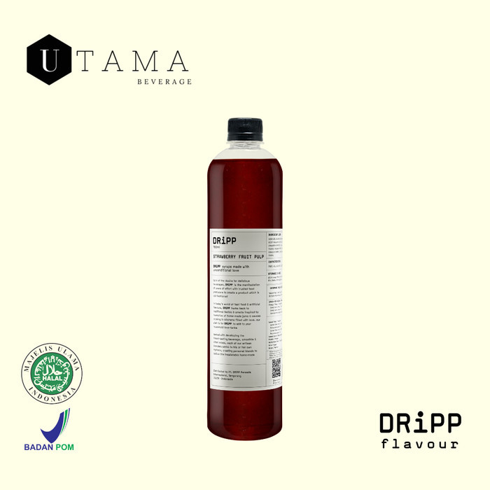 

DRiPP Strawberry Pulp Syrup - Sirup Bulir BuahStrawberry 760 ml