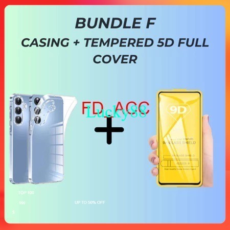 FD [ CASE BENING + ANTI GORES BENING VIVO V20 / V21 / V21E / V23 / V23E / V25 ] CLEAR CASE TRANSPARA