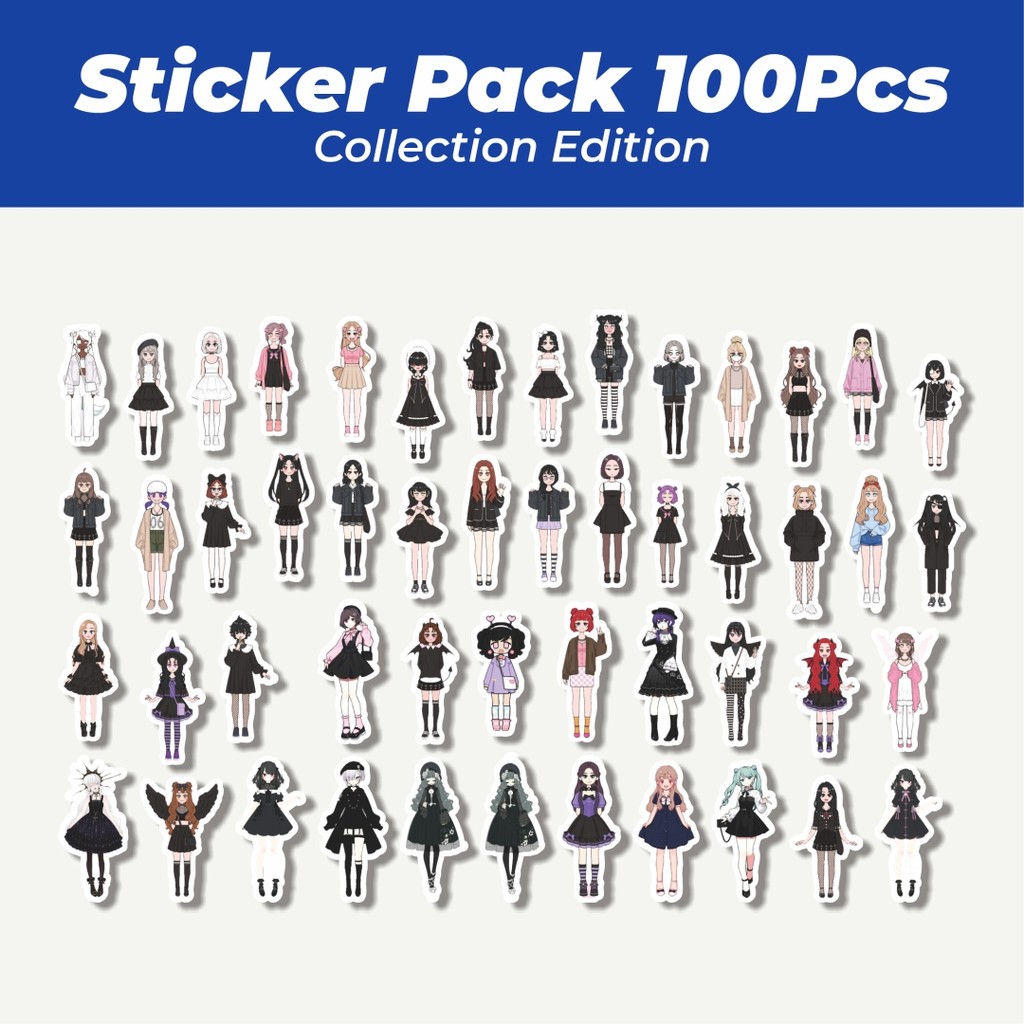 

Hot Stiker Gadis Misterius Berpakaian Gelap Lucu Anti Air Stikers Berperekat Waterproof Sticker Decal Buat Motor Helm Buku Journal Koper Casing HP Laptop Botol Minum
