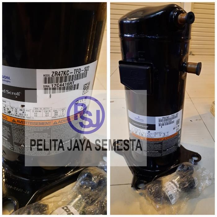 Kompresor Copeland ZR47KC-TFD-522 / Compressor Copeland ZR47KC / COMPRESSOR SCROLL 4PK ZR47