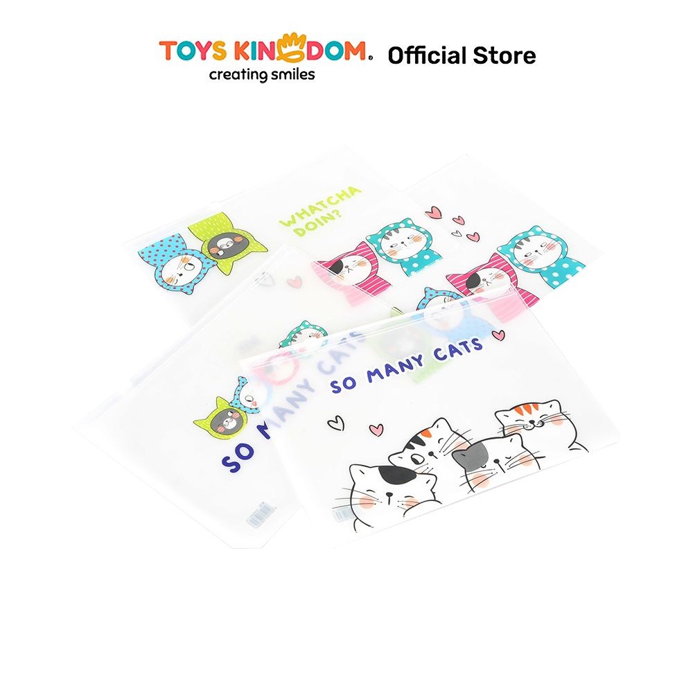 

Toys Kingdom M&G Pouch Zipper A5 So Many Cats Random Kantong Organizer Serbaguna Tempat Pensil Pulpen Alat Make Up Pouch Lucu