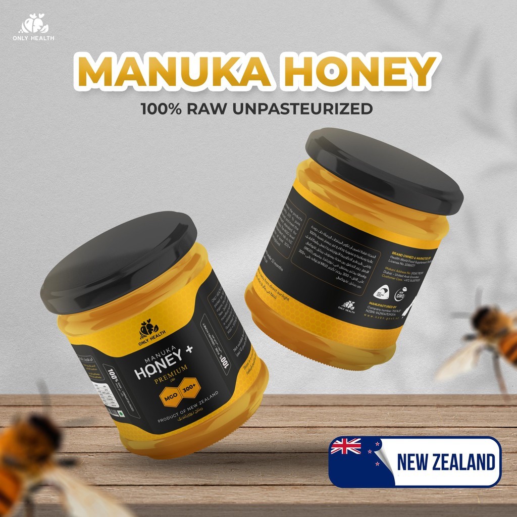 

Only Health Nutrition - Madu Manuka Asli New Zealand MGO 300+ Isi 250 Gram