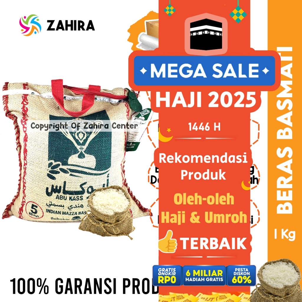 

Beras Basmati Abu Kass Premium 1kg Khas Timur Tengah Dari India Untuk Kebuli Kabsa Mandi Biryani