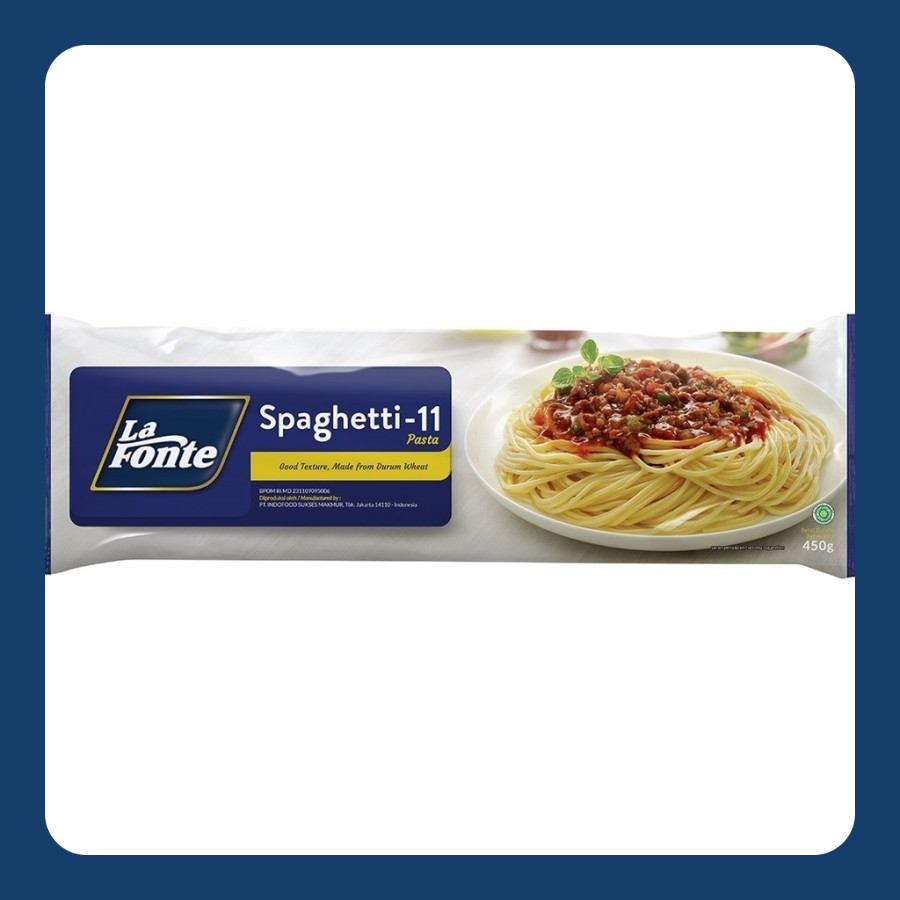 

La Fonte Spaghetti 450 gram - Spagheti 11 Pasta HALAL