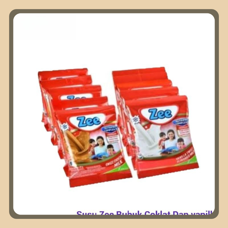 

Zee Susu Bubuk Coklat dan Vanila sachet renceng (10pcs x 40gr)