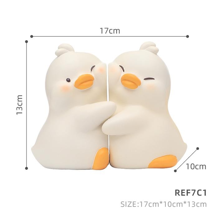 

TripleW Pembatas Buku Book Pajangan Bebek (2 PCS) Lucu Stand Holder Organizer Twin Ducks Dekorasi Decoration - 1