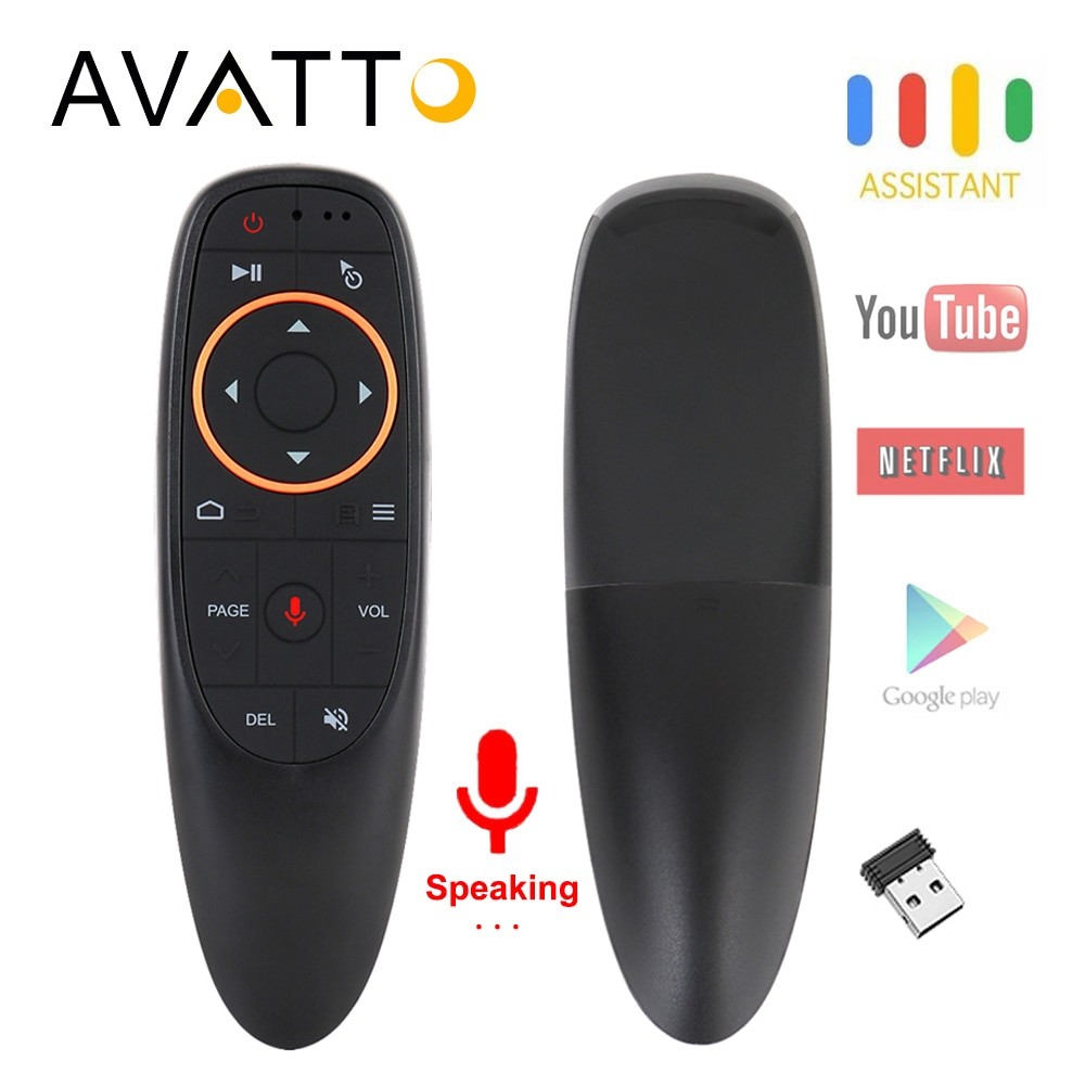 AVATTO Air Mouse Wireless 2.4GHz 6 Axis Voice Remote Control - G10