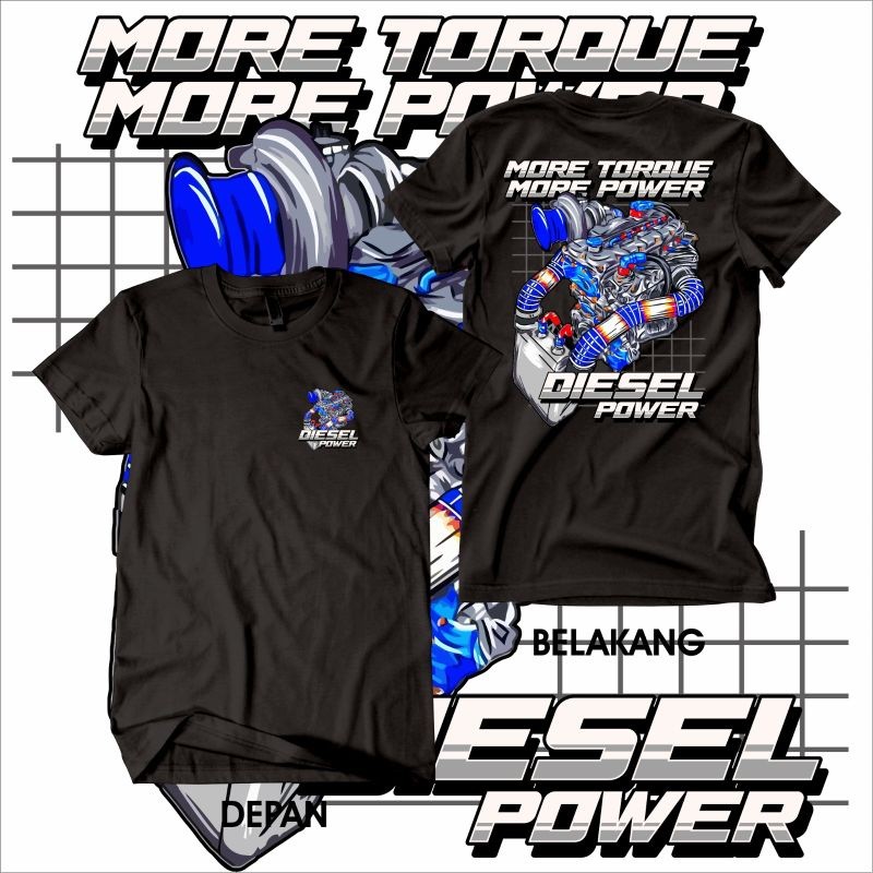 Kaos Diesel Power Ver 2 Cumi Darat Mobil Diesel Gank Otomotif